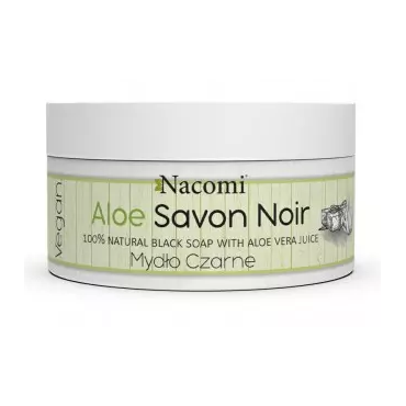 Nacomi -  Nacomi Aloe Savon Noir - Aloesowe czarne mydło z sokiem z aloesu